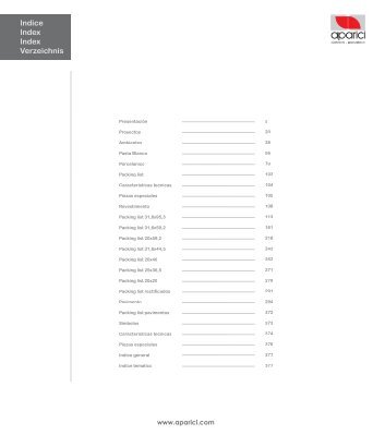 Indice Index Index Verzeichnis