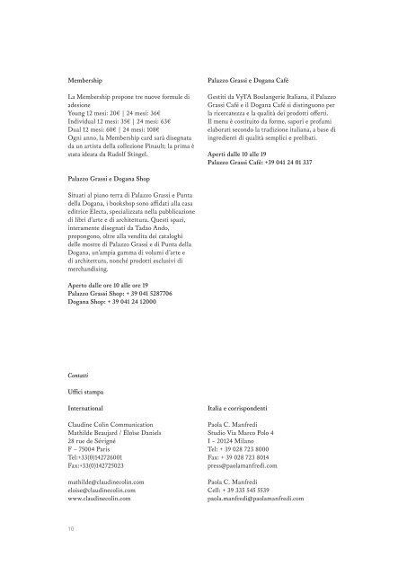 Cartella stampa Rudolf Stingel 07/04 â 31/12/2013 ... - Palazzo Grassi