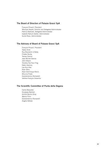 Press Kit (pdf file, 490 Kb) - Palazzo Grassi