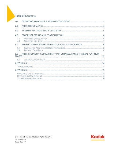 Customer Information Manual - Kodak