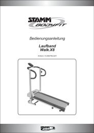Bedienungsanleitung für Laufband »Walk X8