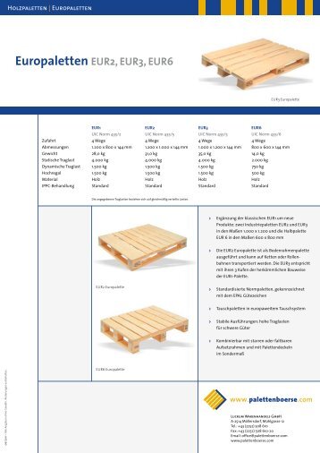 Europaletten EUR 2 - Palettenboerse