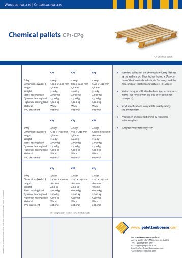 Chemical pallets CP1-CP9 - Palettenboerse