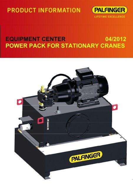 equipment center 04/2012 power pack for stationary cranes - Palfinger