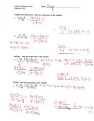 Ch.9 Practice Quiz Answer Key