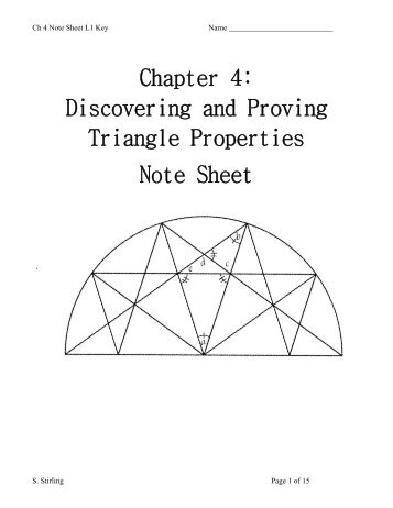 Ch 4 Notesheet Key