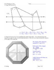 Ch 5 Worksheet Key