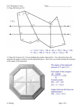 Ch 5 Worksheet Key