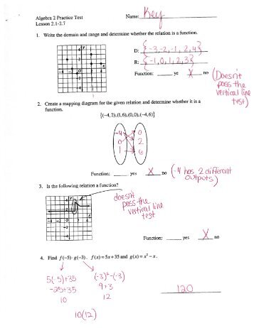 Ch.2 Practice Test Answer Key