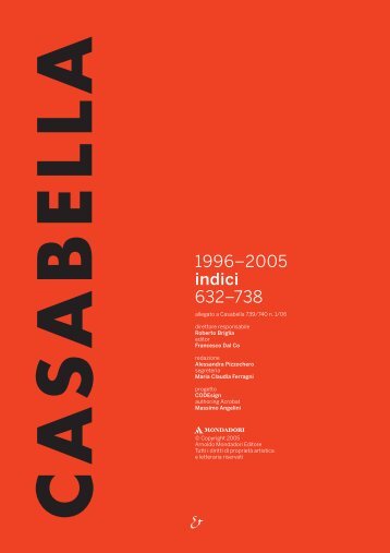 Indici Casabella 1996-2005 in pdf - Andrea Palladio