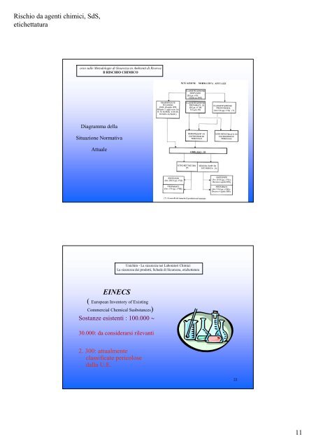 IL RISCHIO CHIMICO La sicurezza dei prodotti, Schede di ...