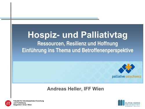 Hospiz- und Palliativtag - Palliative Ostschweiz