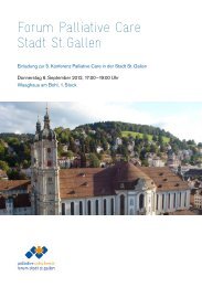 Forum Palliative Care Stadt St. Gallen - Palliative Ostschweiz