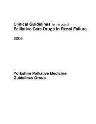 Clinical Guidelines for the use of Palliative Care Drugs in Renal ...