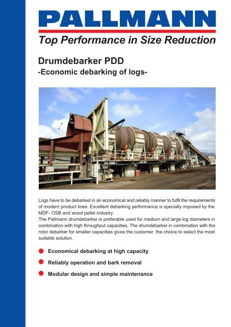 Drumdebarker PDD - Pallmann