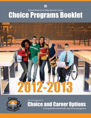 Choice Programs Booklet - The School District of Palm Beach County