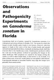 Observations Pathogenicity Experiments on Gsnodermcr zonatum in