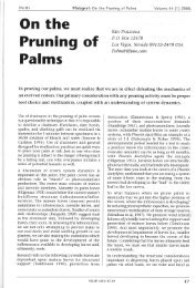 Palms On the Pruning of - International Palm Society