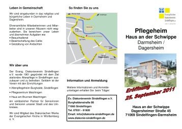 Pflegeheim Haus an der Schwippe - Evangelischer Diakonieverein ...