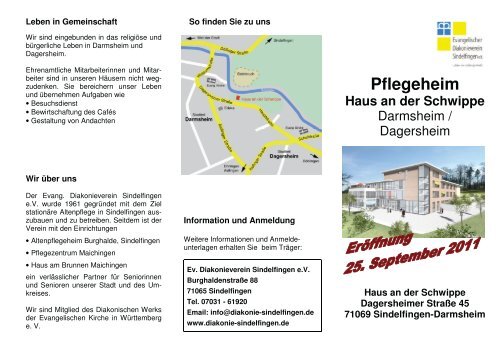 Pflegeheim Haus An Der Schwippe Evangelischer Diakonieverein