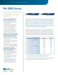 Hardware Spec Sheet - Palo Alto Networks