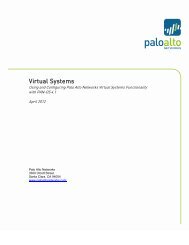 Virtual Systems - Palo Alto Networks