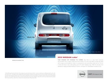 2011 Nissan cube® | Brochure | Nissan USA - Motorwebs