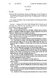 Probate, Estates and Fiduciaries Code (20 Pa.C.S.) - amend