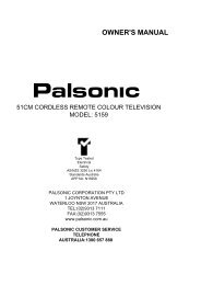 Instruction Manual (PDF) - Palsonic