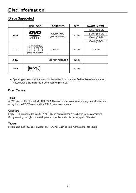 LCD TV/DVD COMBO TFTV1950DT USER'S MANUAL - Palsonic
