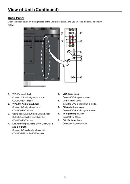 LCD TV/DVD COMBO TFTV1950DT USER'S MANUAL - Palsonic