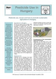 Pesticide Use in Hungary - Pestizid Aktions-Netzwerk eV