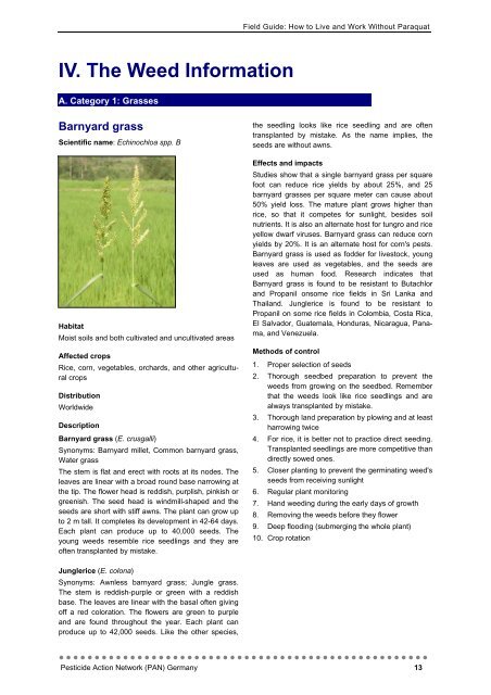 Field Guide: How to Grow Crops without Paraquat - Online ...