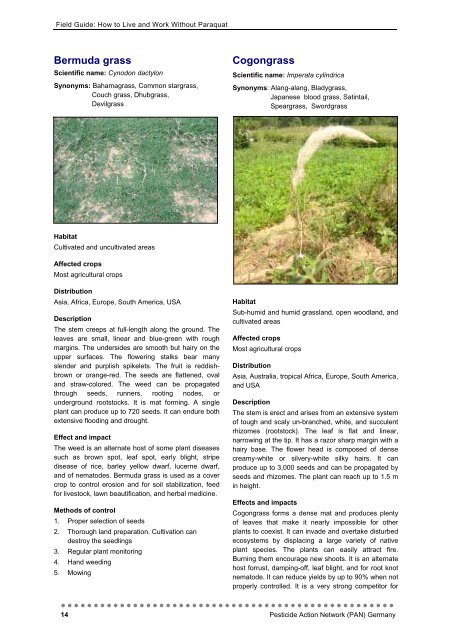 Field Guide: How to Grow Crops without Paraquat - Online ...