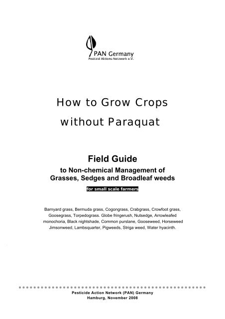 Field Guide: How to Grow Crops without Paraquat - Online ...