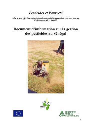 Document d'information sur la gestion des pesticides au SÃ©nÃ©gal