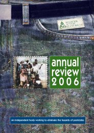 Annual Review 2006 - Pesticide Action Network UK