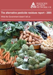 The alternative pesticide residues report - Pesticide Action Network UK