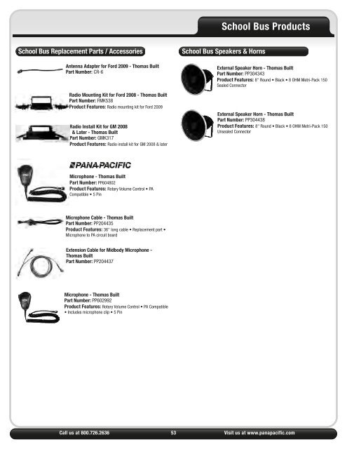 latest printed catalog - Pana-Pacific