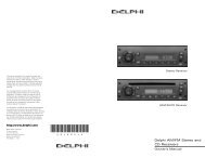 Delphi AM/FM Stereo and CD Receivers - Pana-Pacific