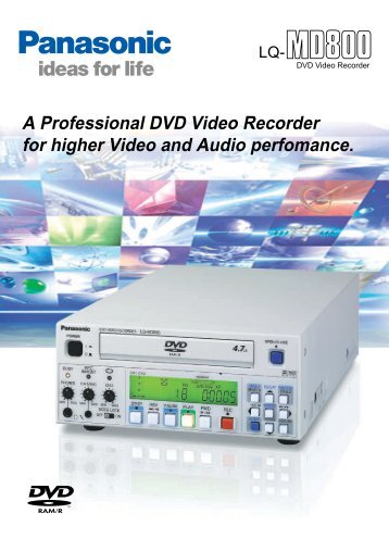 A Professional DVD Video Recorder for higher Video and Audio ...