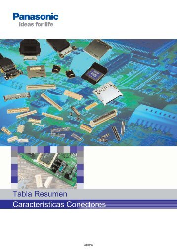 Tabla Resumen CaracterÃ­sticas Conectores - Panasonic Electric ...