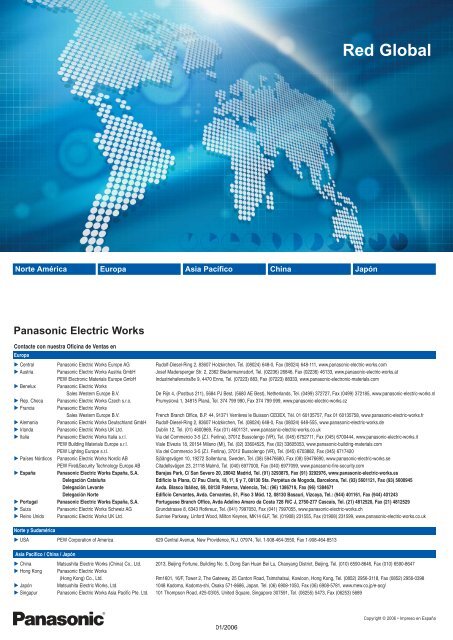 Tabla Resumen CaracterÃ­sticas Conectores - Panasonic Electric ...