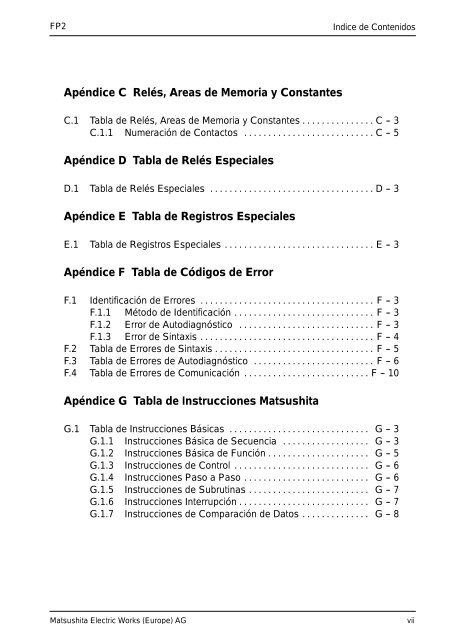 Manual de Hardware - Panasonic Electric Works