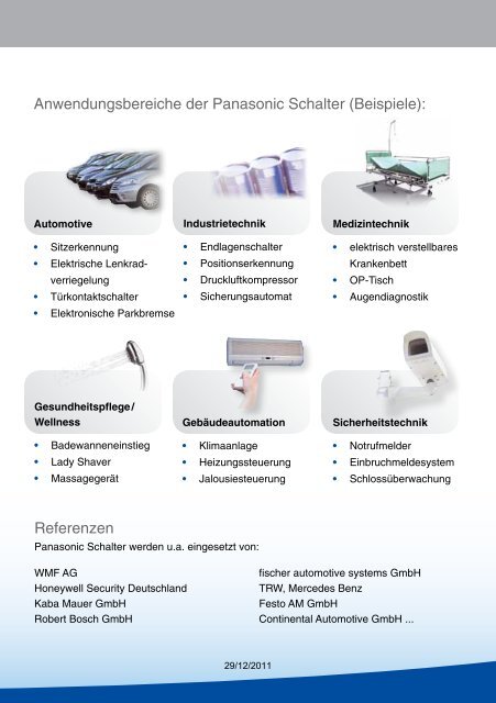 Flyer Schalter (0,73MB) - Panasonic Electric Works Austria GmbH