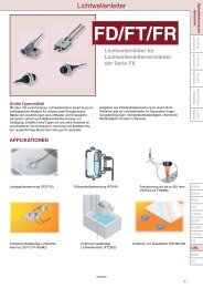 Katalog Lichtwellenleiter - Panasonic Electric Works Europe AG