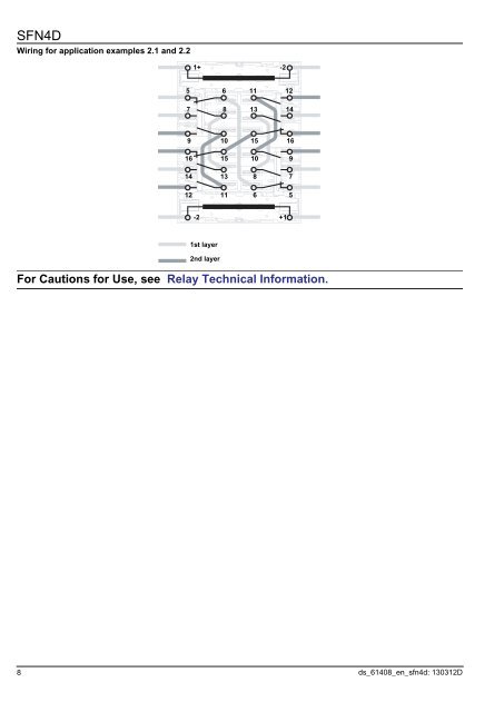 SFN4D Relay Catalog - Panasonic Electric Works Europe AG