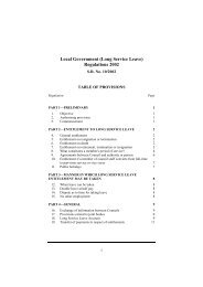 Local Government (Long Service Leave) Regulations 2002