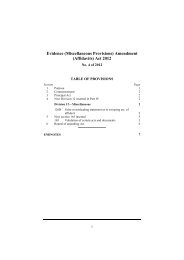 Evidence (Miscellaneous Provisions) Amendment (Affidavits) Act 2012