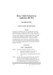 Heavy Vehicle National Law Application Bill 2013